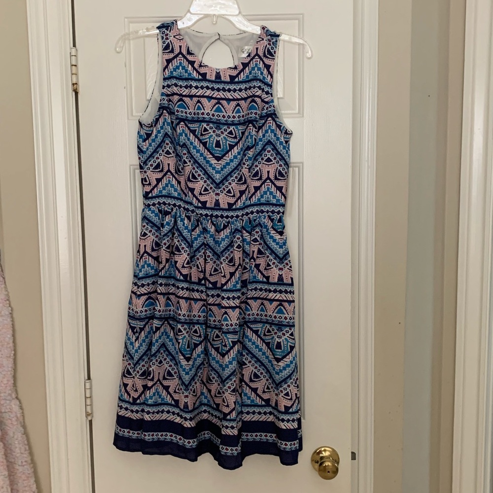 NWT Eliza J multicolor lined dress, size 2